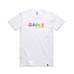 apex-rainbow-t-shirt-valge