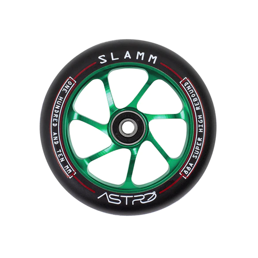 Slamm astro 110 wheel black green