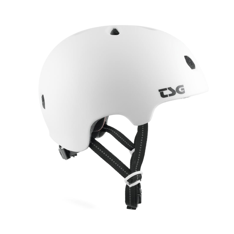 TSG Meta solid color satin white helmet 1