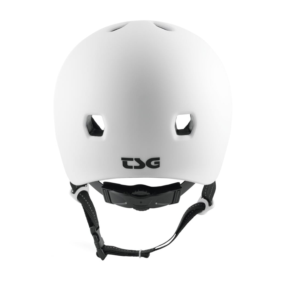 TSG Meta solid color satin white helmet 2
