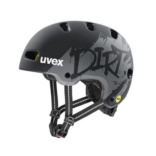 Uvex Laste Kiiver - Black Matt Dirt (S)
